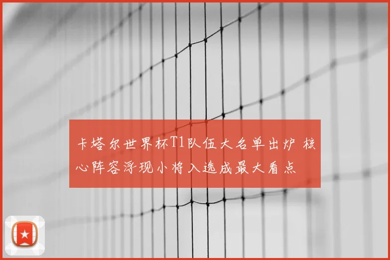 卡塔尔世界杯T1队伍大名单出炉 核心阵容浮现小将入选成最大看点